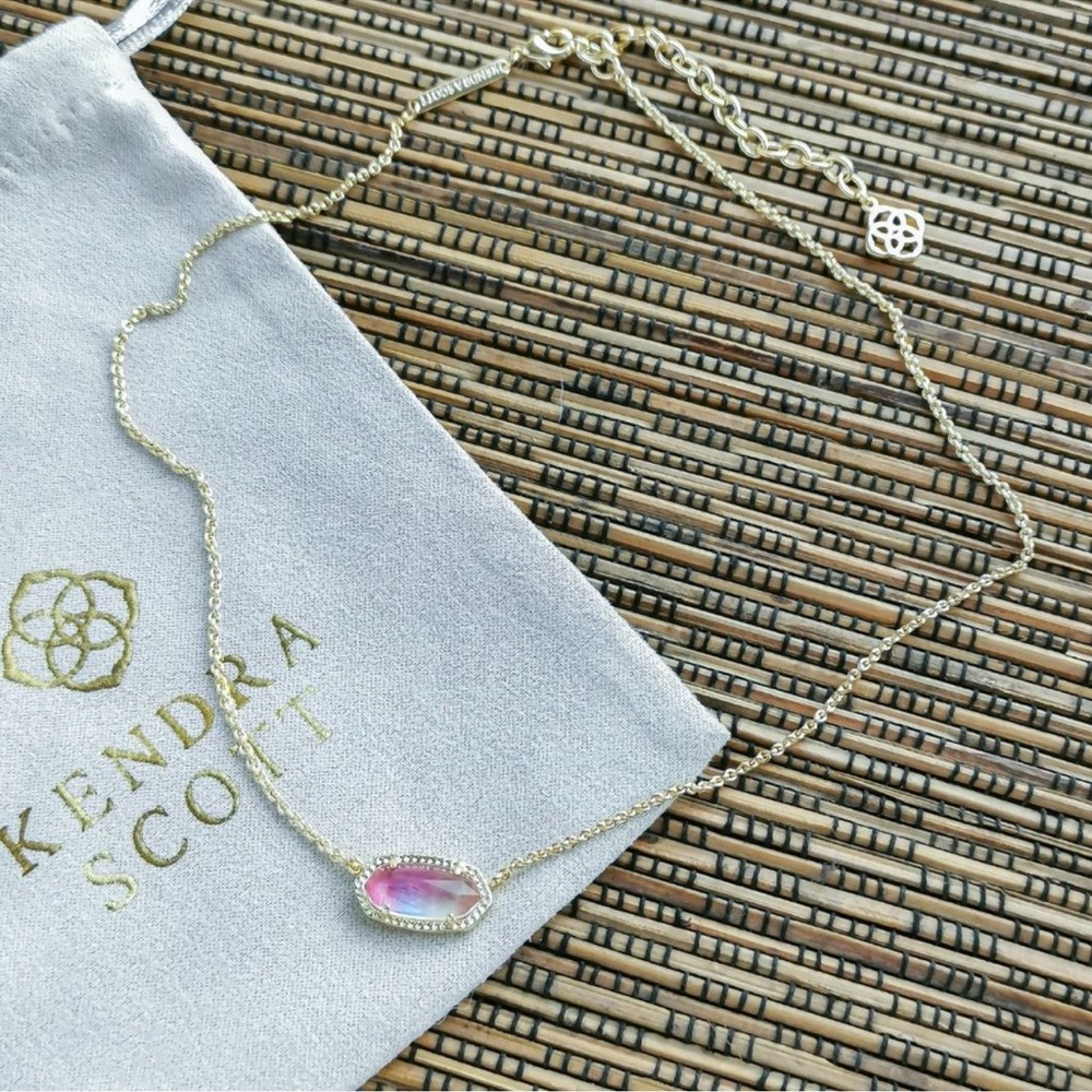 watercolor elise pendant kendra scott gold chain